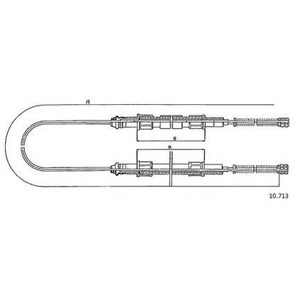 Photo Cable, parking brake CABOR 10713