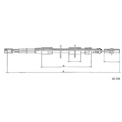 Photo Cable, parking brake CABOR 10734