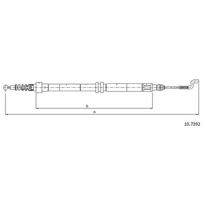 Photo Cable, parking brake CABOR 107392