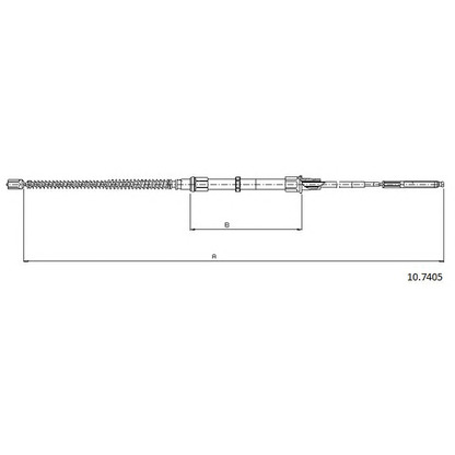 Photo Cable, parking brake CABOR 107405