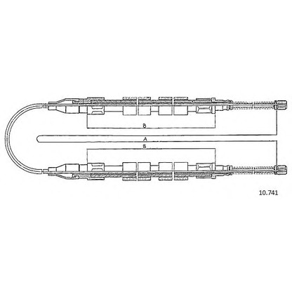 Photo Cable, parking brake CABOR 10741