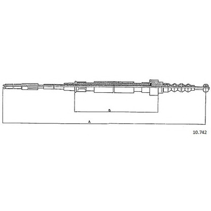 Photo Cable, parking brake CABOR 10742