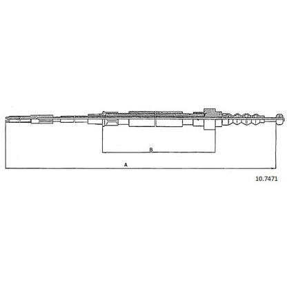 Photo Cable, parking brake CABOR 107471