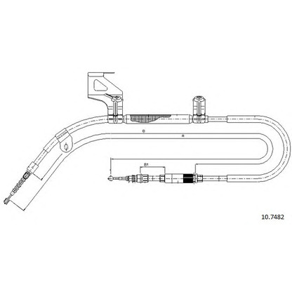 Photo Cable, parking brake CABOR 107482