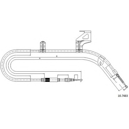 Photo Cable, parking brake CABOR 107483