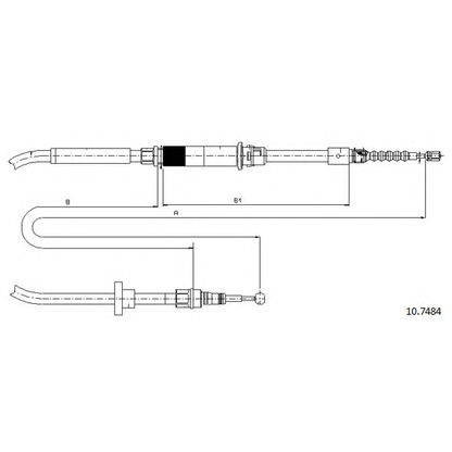 Photo Cable, parking brake CABOR 107484