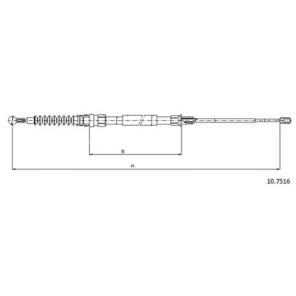 Photo Cable, parking brake CABOR 107516