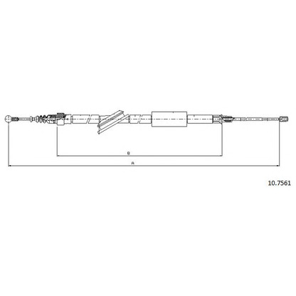 Photo Cable, parking brake CABOR 107561