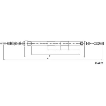 Photo Cable, parking brake CABOR 107622