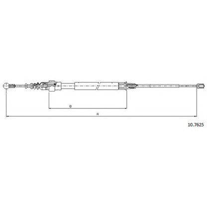 Photo Cable, parking brake CABOR 107625