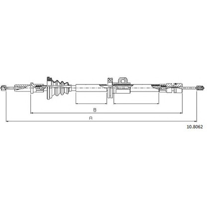 Photo Cable, parking brake CABOR 108062