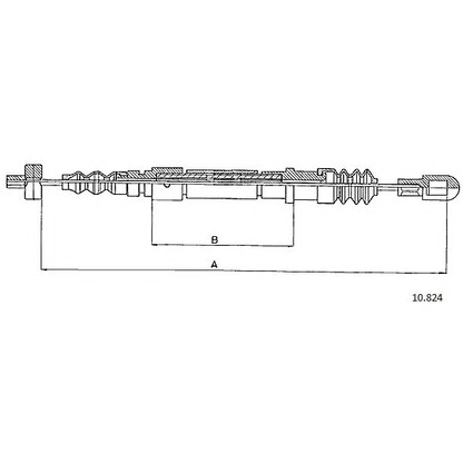 Photo Cable, parking brake CABOR 10824