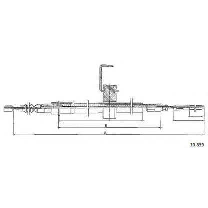 Photo Cable, parking brake CABOR 10859