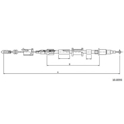 Photo Cable, parking brake CABOR 108593