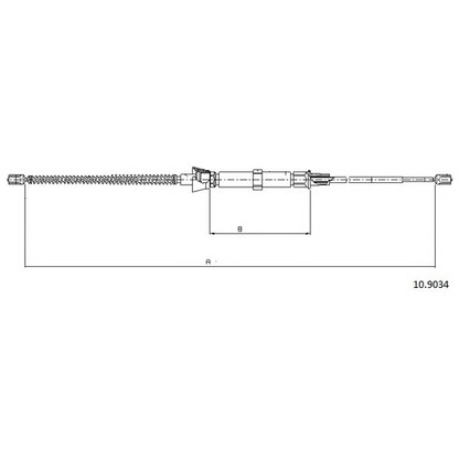 Photo Cable, parking brake CABOR 109034