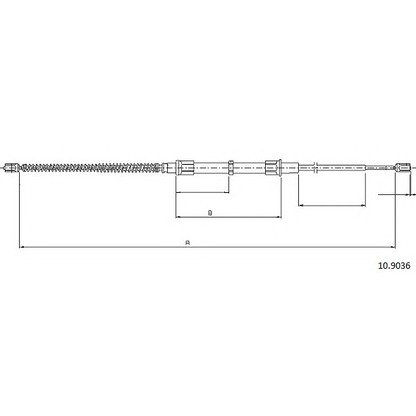 Photo Cable, parking brake CABOR 109036