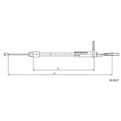 Photo Cable, parking brake CABOR 109327