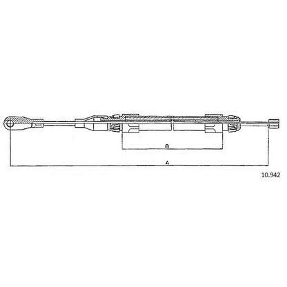Foto Cable de accionamiento, caja de cambios CABOR 10942