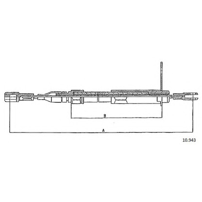 Photo Cable, parking brake CABOR 10943