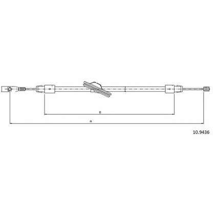 Photo Cable, parking brake CABOR 109436