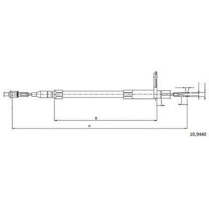 Photo Cable, parking brake CABOR 109440