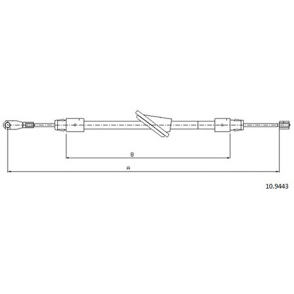 Photo Cable, parking brake CABOR 109443