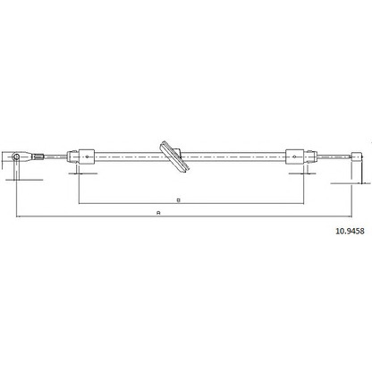 Photo Cable, parking brake CABOR 109458