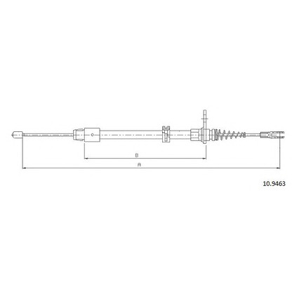 Photo Cable, parking brake CABOR 109463