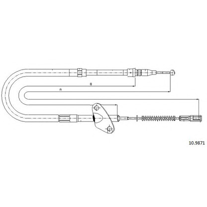 Photo Cable, parking brake CABOR 109871