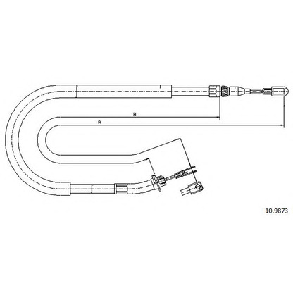 Photo Cable, parking brake CABOR 109873