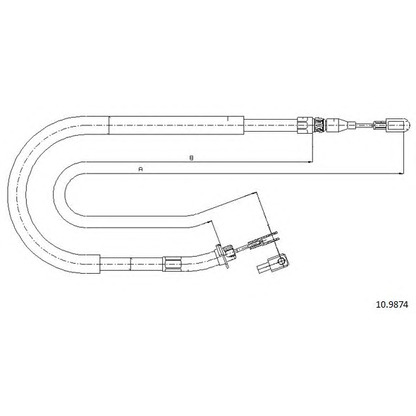 Photo Cable, parking brake CABOR 109874