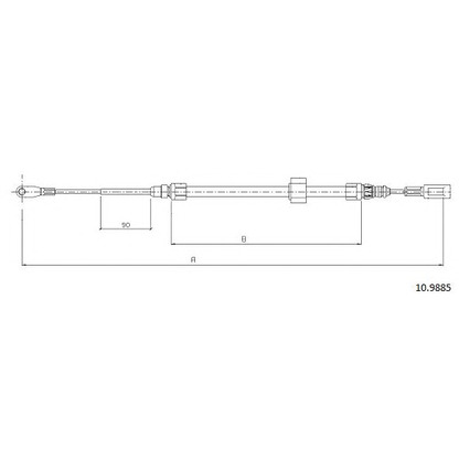 Photo Cable, parking brake CABOR 109885