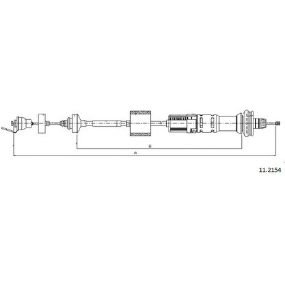 Photo Clutch Cable CABOR 112154