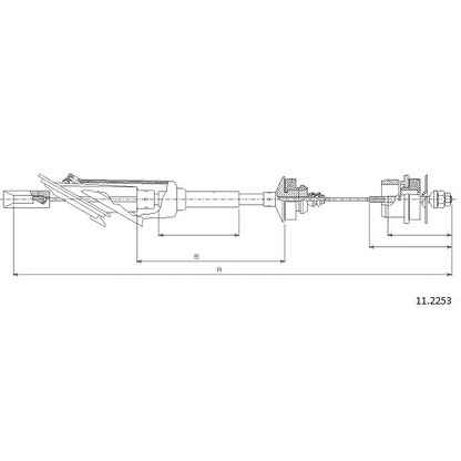 Photo Clutch Cable CABOR 112253