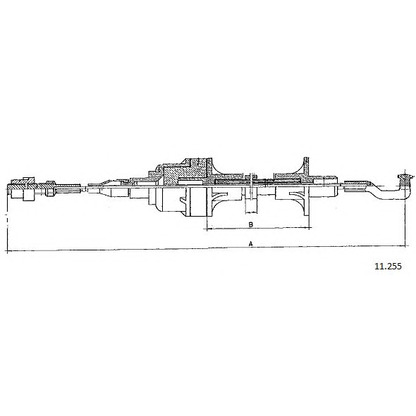 Foto Cavo comando, Comando frizione CABOR 11255