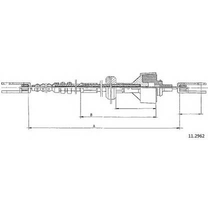 Foto Cable de accionamiento, accionamiento del embrague CABOR 112962