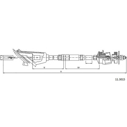 Photo Clutch Cable CABOR 113015