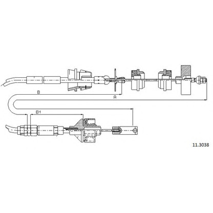 Photo Clutch Cable CABOR 113038