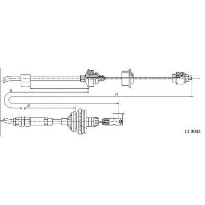 Photo Clutch Cable CABOR 113042