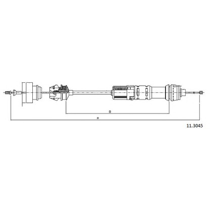 Photo Clutch Cable CABOR 113045