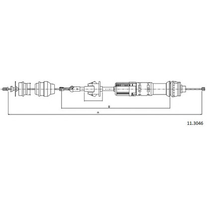 Photo Clutch Cable CABOR 113046