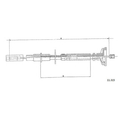 Photo Clutch Cable CABOR 11315