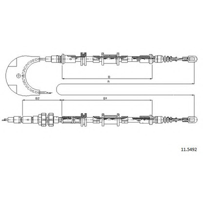 Photo Cable, parking brake CABOR 115492