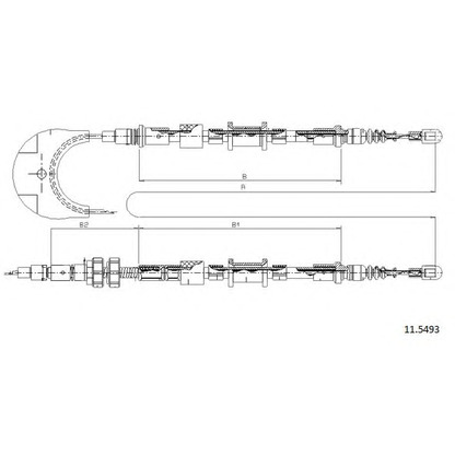 Photo Cable, parking brake CABOR 115493