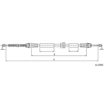 Photo Cable, parking brake CABOR 115505