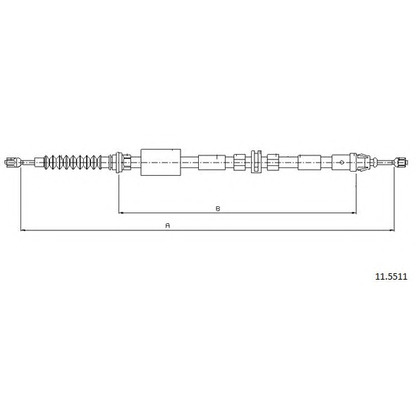 Photo Cable, parking brake CABOR 115511