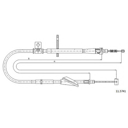 Photo Cable, parking brake CABOR 115741