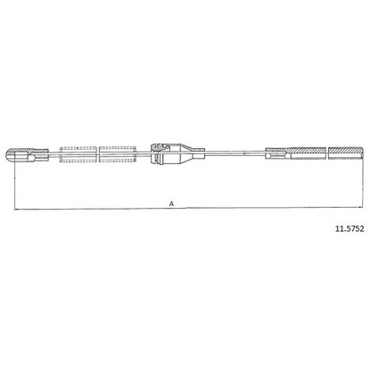 Photo Cable, parking brake CABOR 115752