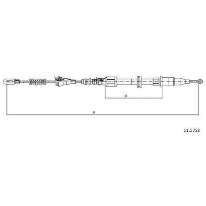 Photo Cable, parking brake CABOR 115753