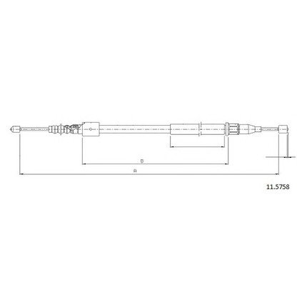 Photo Cable, parking brake CABOR 115758